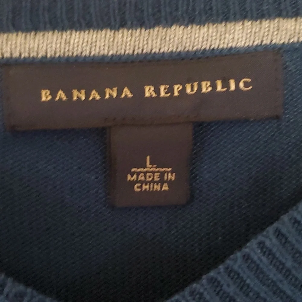 Banana Republic Cashmere/cotton mens sz L Sweater